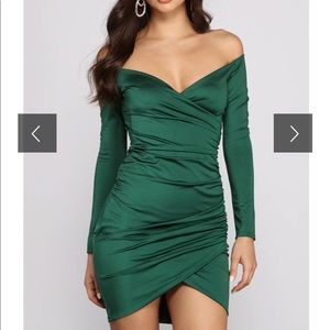 Luxe Off Shoulder Mini Dress